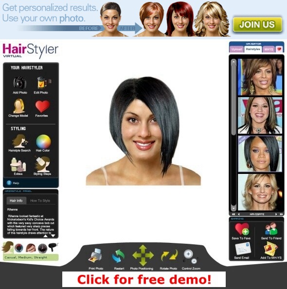 virtual celebrity hairstyles