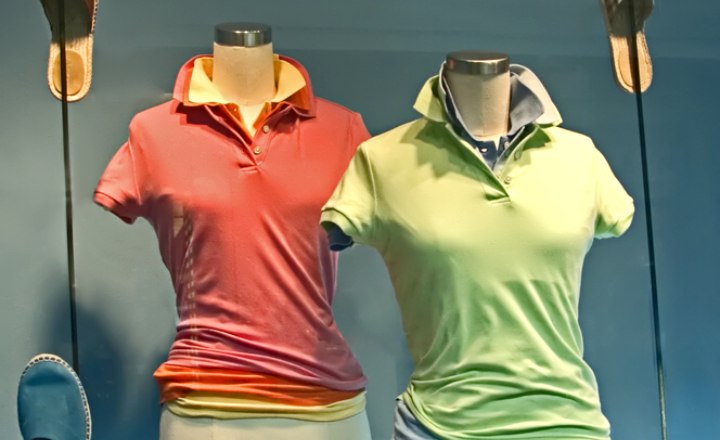 Polo shirts with popped up collars