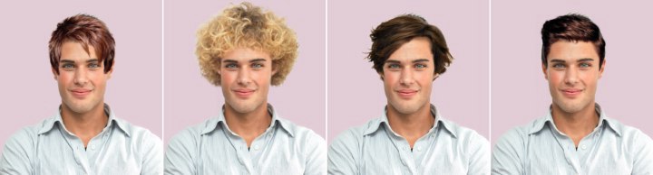 Hairstyles simulator for men