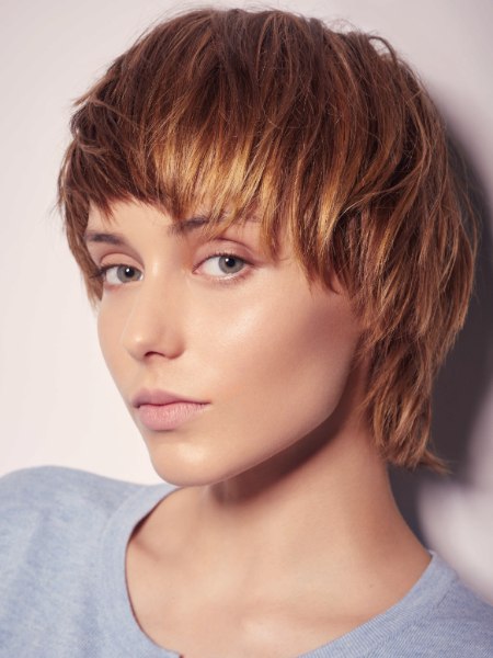 medium shaggy hairstyles. medium length shag hairstyle.