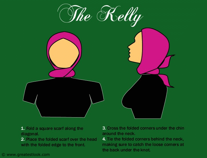 How to tie the Kelly scarf