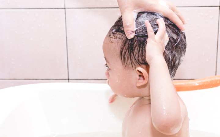 Baby in bathtub