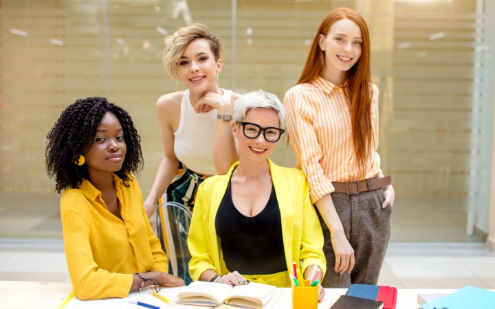 Fashionable women at work