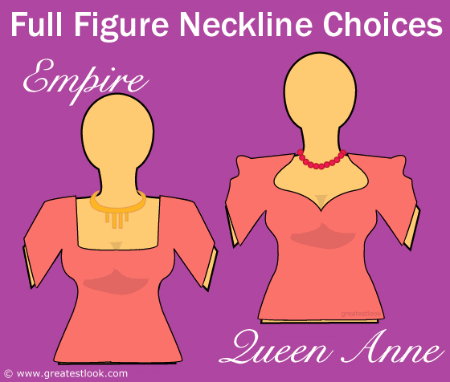 Full figure neckline choices