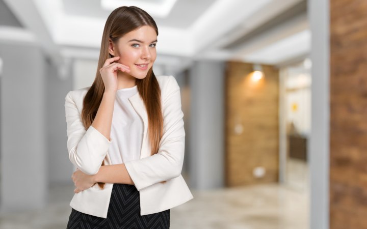 Well-dressed woman