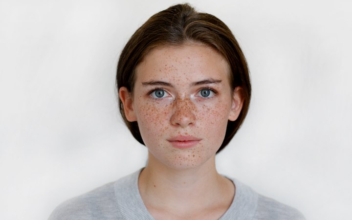 Girl with freckles