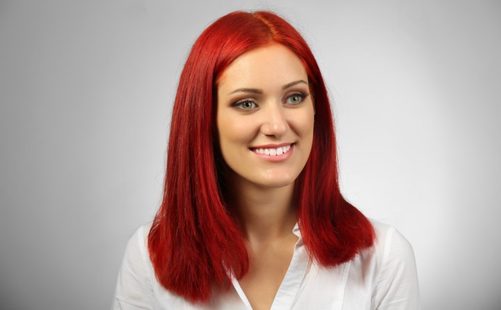 Girl with red hair