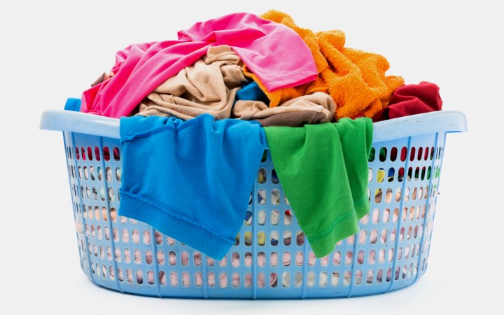 Basket with laundry