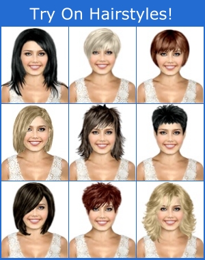 Try hairstyles on a photo of yourself