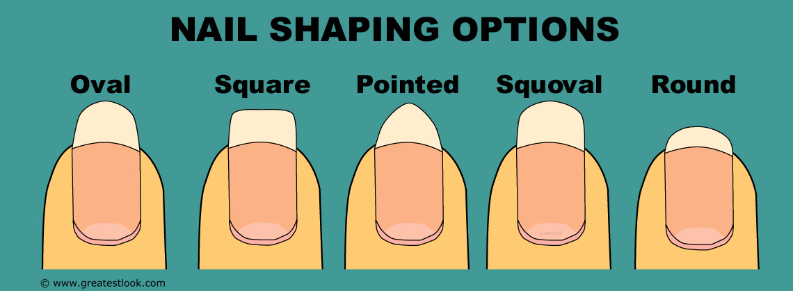 How to file and shape finger nails | The basic nail shapes