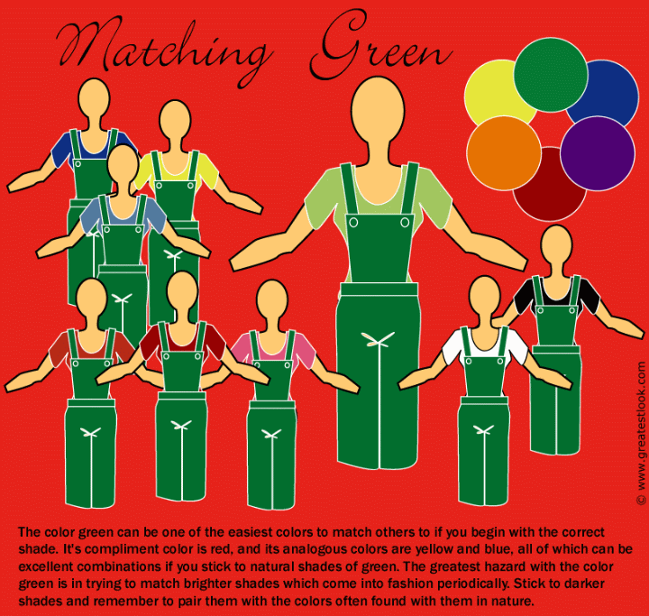 How to match green clothes