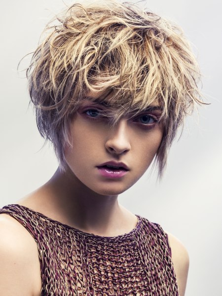 Modern short hair style