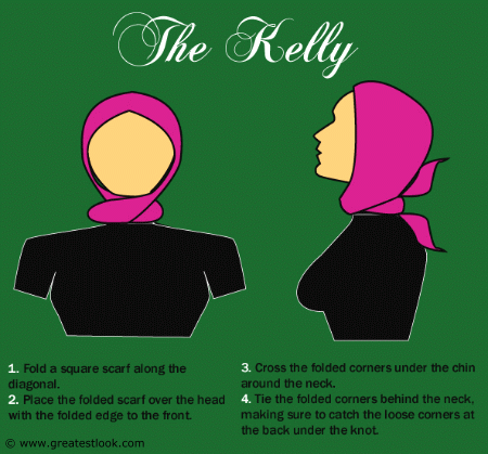 How to tie a Kelly scarf