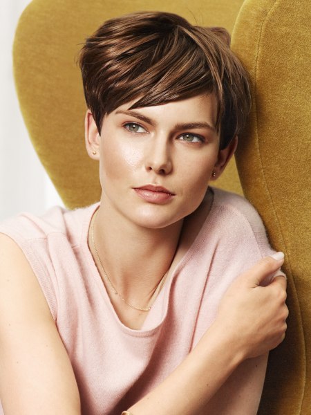 Mature style for short hair